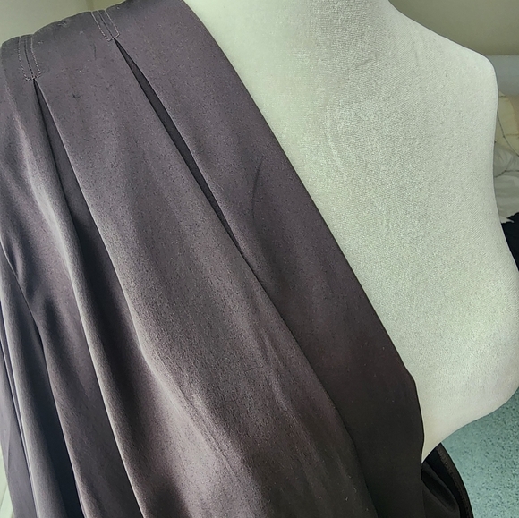 Rag & Bone 100% Silk Drape Blouse Eggplant Purple Sz. Xs - Picture 5 of 13